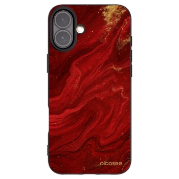 Picasee fekete szilikon tok az alábbi mobiltelefonokra Apple iPhone 16 Plus - Red
