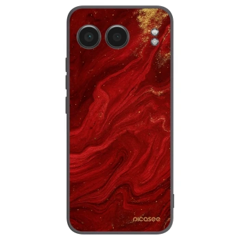 Picasee fekete szilikon tok az alábbi mobiltelefonokra OnePlus Nord 4 - Red