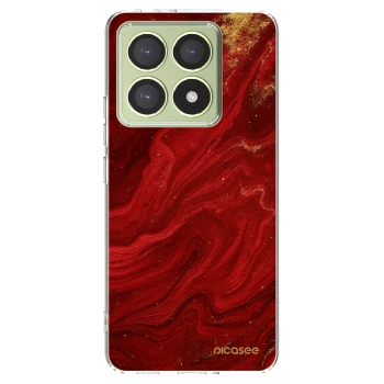Picasee átlátszó szilikon tok az alábbi mobiltelefonokra Xiaomi 14T - Red