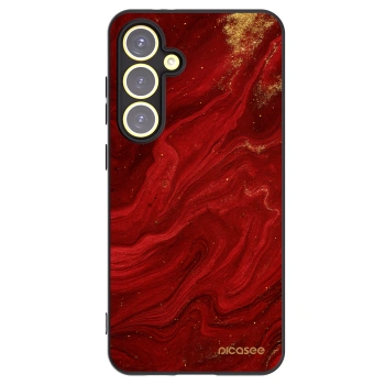Picasee fekete szilikon tok az alábbi mobiltelefonokra Samsung Galaxy S24 FE S721B - Red