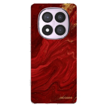 Picasee átlátszó szilikon tok az alábbi mobiltelefonokra Xiaomi Redmi Note 14 Pro 5G - Red