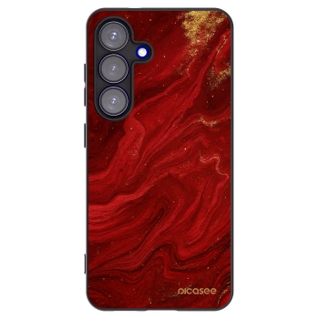 Picasee fekete szilikon tok az alábbi mobiltelefonokra Samsung Galaxy S25 5G - Red