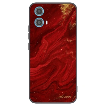 Picasee fekete szilikon tok az alábbi mobiltelefonokra Motorola Moto G34 5G - Red