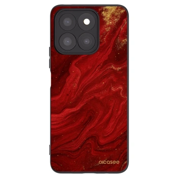 Picasee fekete szilikon tok az alábbi mobiltelefonokra Honor X8c - Red