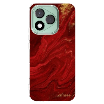 Picasee átlátszó szilikon tok az alábbi mobiltelefonokra Honor 400 Lite 5G - Red