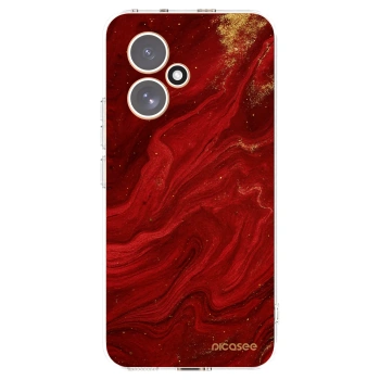 Picasee átlátszó szilikon tok az alábbi mobiltelefonokra Honor 400 5G - Red