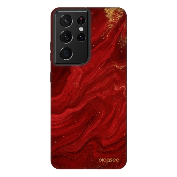 Picasee Fashion Case Samsung Galaxy S21 Ultra 5G G998B - Red