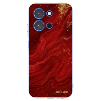 Picasee átlátszó szilikon tok az alábbi mobiltelefonokra Xiaomi Redmi 15C 4G - Red