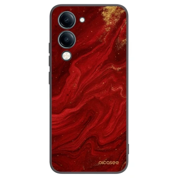 Picasee fekete szilikon tok az alábbi mobiltelefonokra Vivo Y29s 5G - Red
