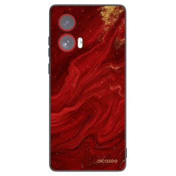 Picasee fekete szilikon tok az alábbi mobiltelefonokra Motorola Edge 50 Fusion - Red