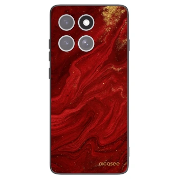 Picasee fekete szilikon tok az alábbi mobiltelefonokra Motorola Edge 60 Fusion - Red