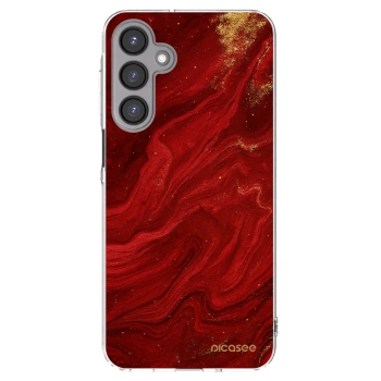 Picasee átlátszó szilikon tok az alábbi mobiltelefonokra Samsung Galaxy A16 4G - Red