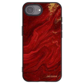 Picasee fekete szilikon tok az alábbi mobiltelefonokra Apple iPhone 17e - Red