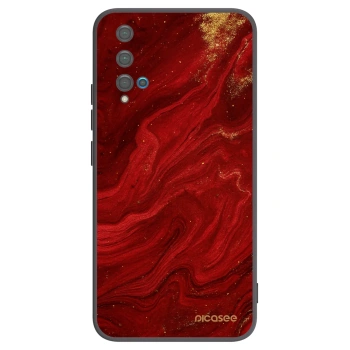 Picasee fekete szilikon tok az alábbi mobiltelefonokra Huawei Nova 5T - Red