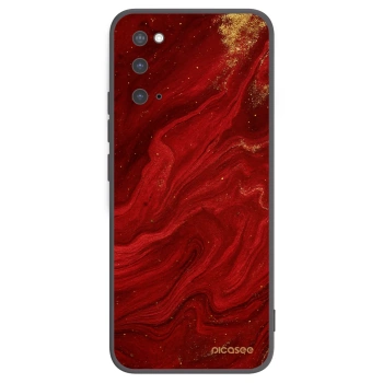 Picasee fekete szilikon tok az alábbi mobiltelefonokra Samsung Galaxy S20 G980F - Red