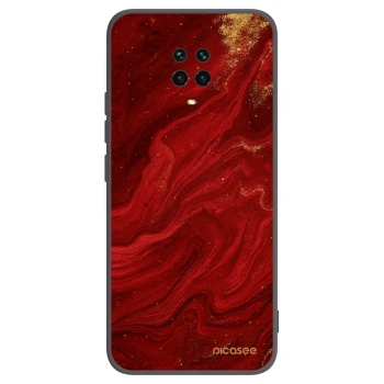 Picasee fekete szilikon tok az alábbi mobiltelefonokra Xiaomi Redmi Note 9 Pro - Red