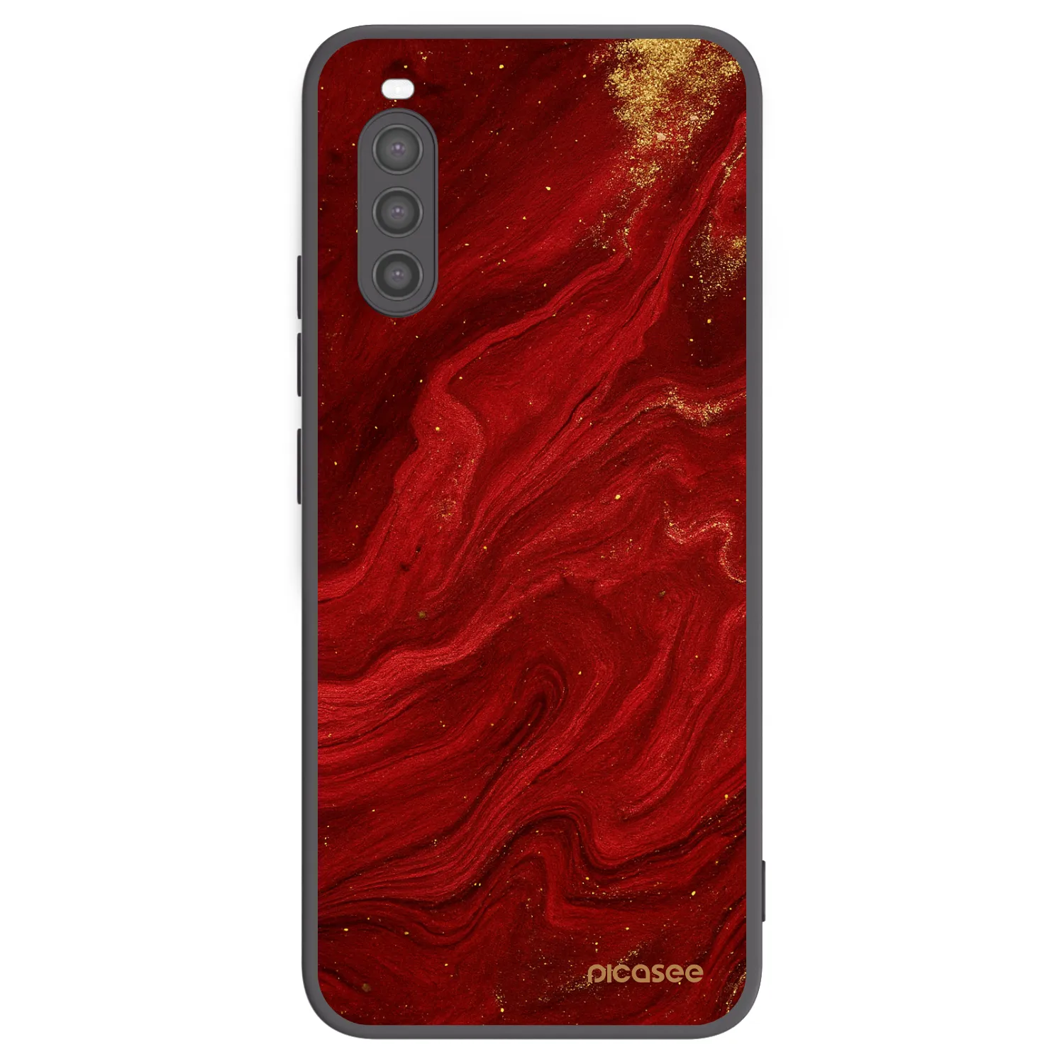 Picasee fekete szilikon tok az alábbi mobiltelefonokra Sony Xperia 10 II - Red