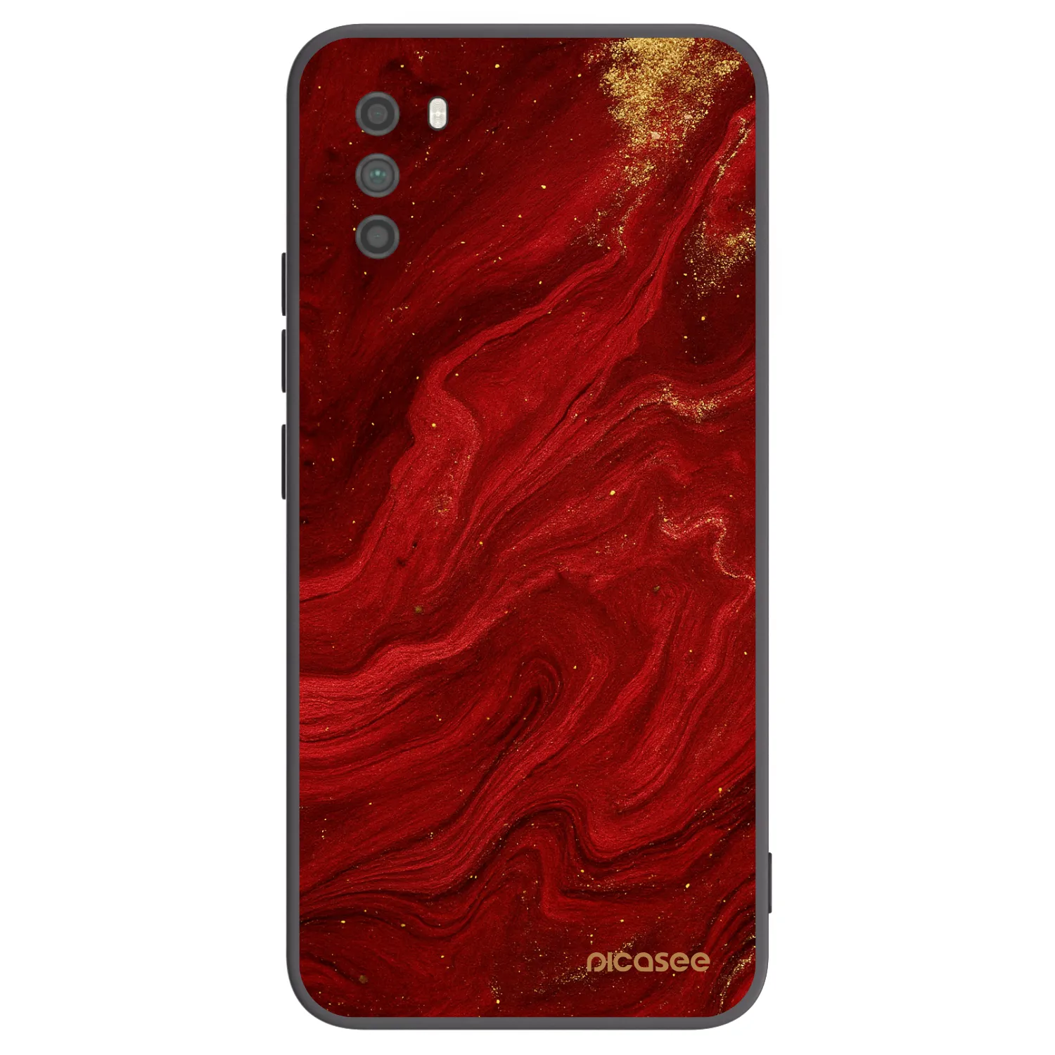 Picasee fekete szilikon tok az alábbi mobiltelefonokra Xiaomi Poco M3 - Red