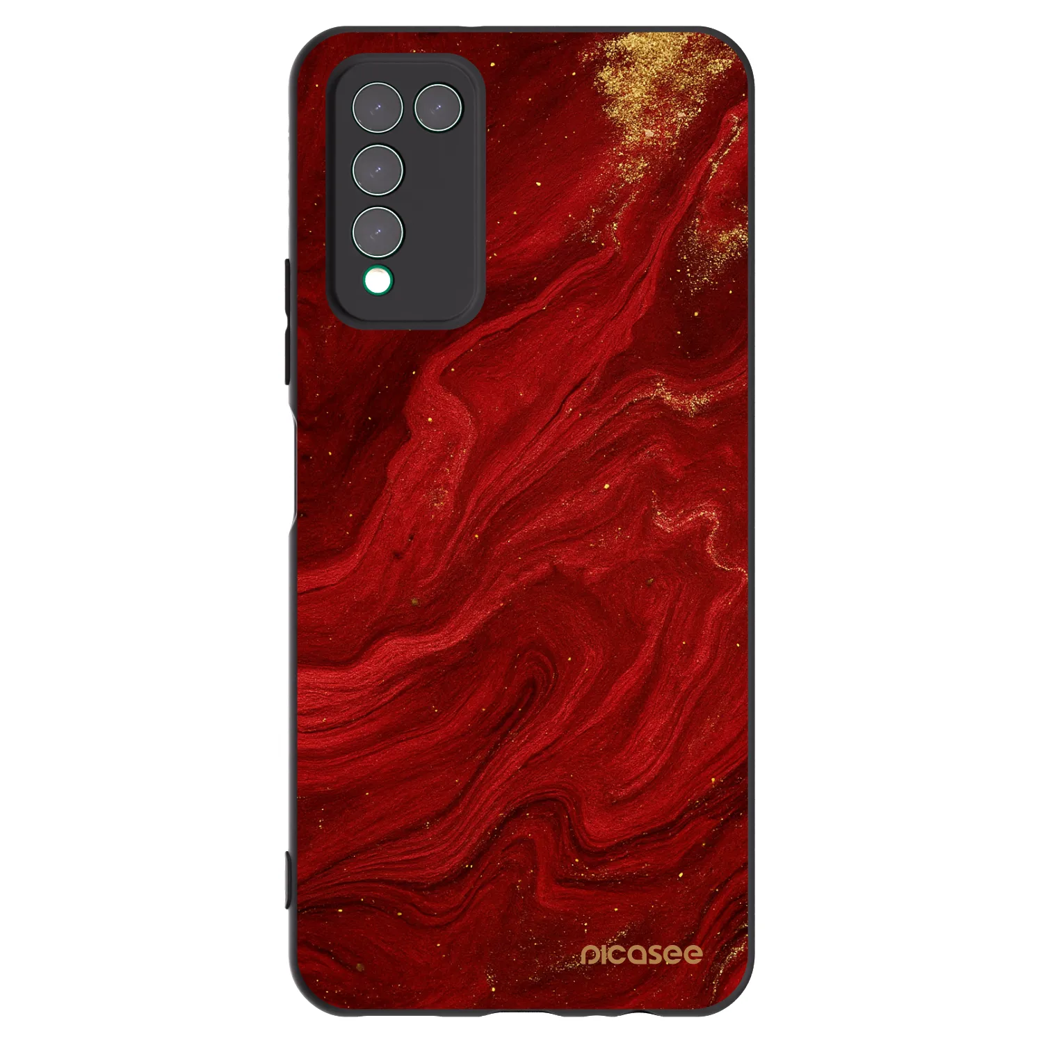 Picasee fekete szilikon tok az alábbi mobiltelefonokra Honor 10X Lite - Red