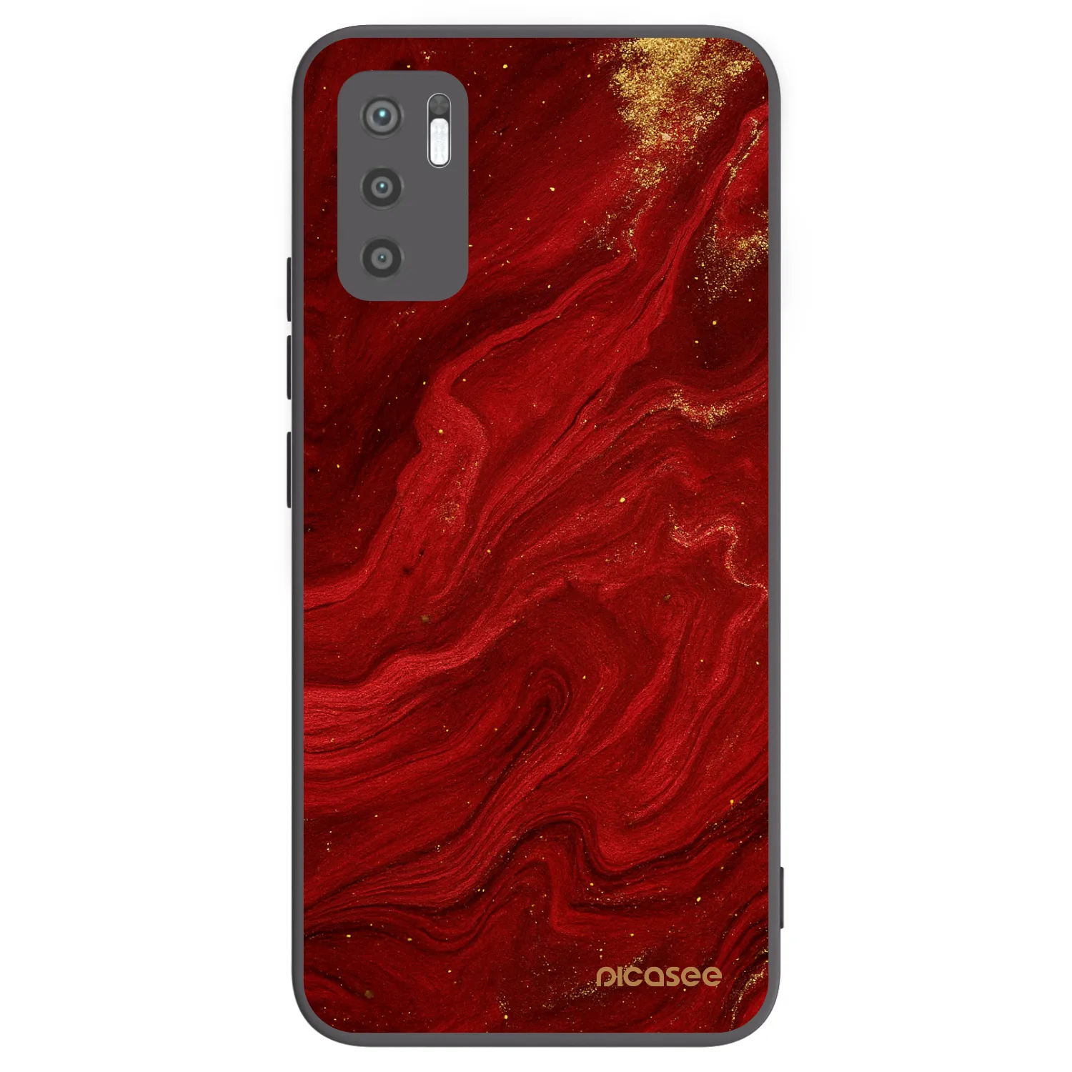 Picasee fekete szilikon tok az alábbi mobiltelefonokra Xiaomi Redmi Note 10 5G - Red
