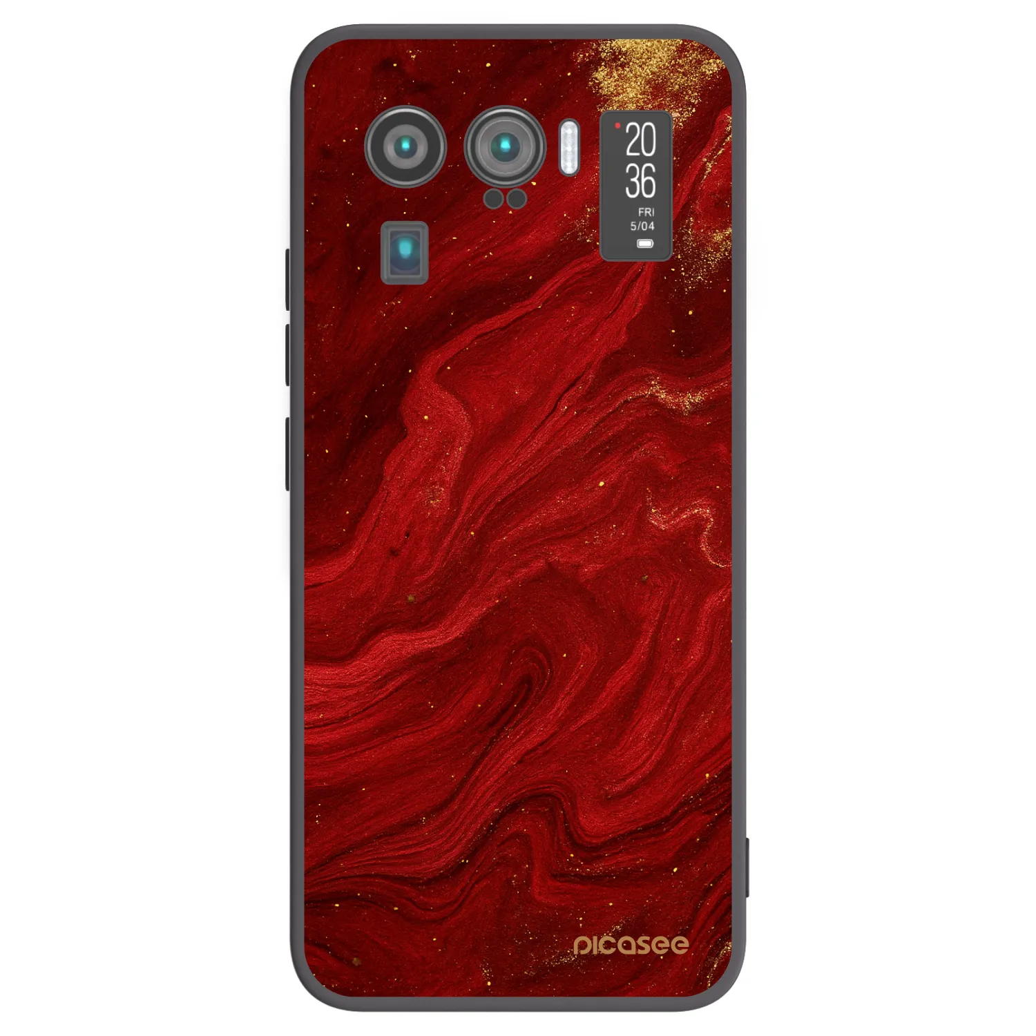 Picasee fekete szilikon tok az alábbi mobiltelefonokra Xiaomi Mi 11 Ultra - Red