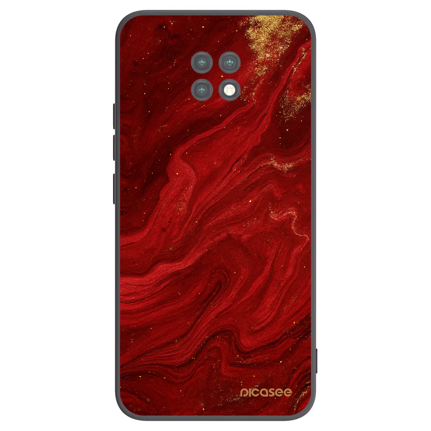 Picasee fekete szilikon tok az alábbi mobiltelefonokra Xiaomi Redmi Note 9T - Red