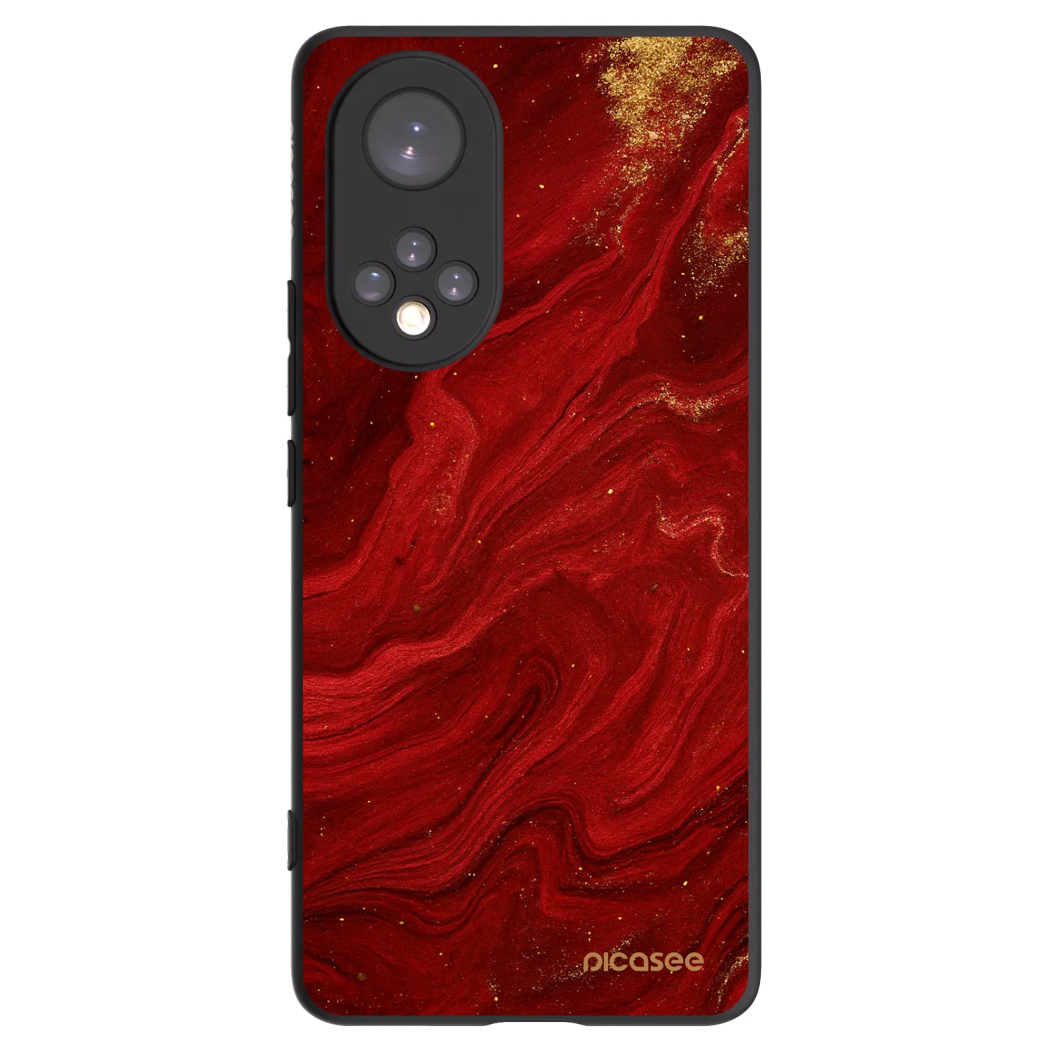 Picasee fekete szilikon tok az alábbi mobiltelefonokra Honor 50 5G - Red