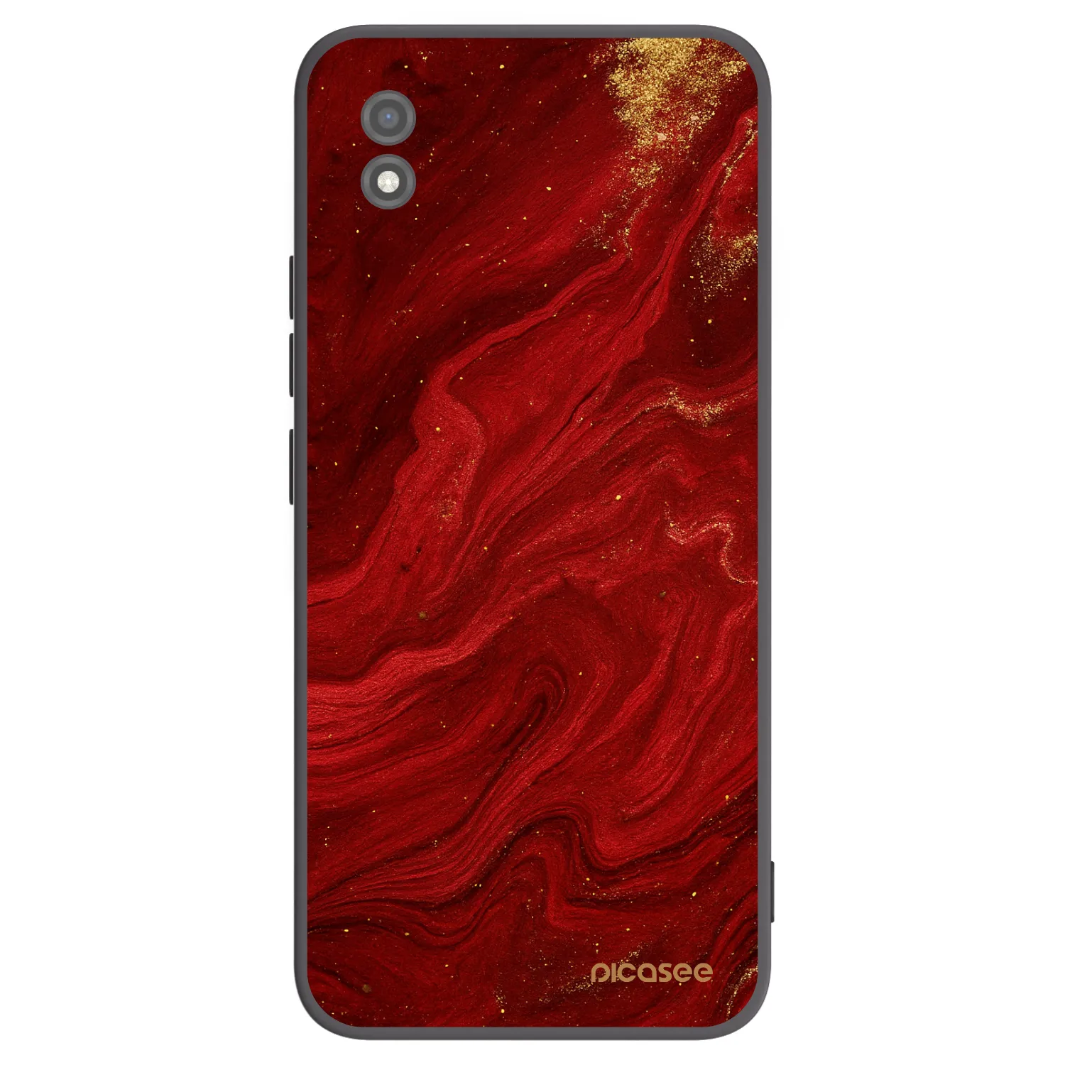 Picasee fekete szilikon tok az alábbi mobiltelefonokra Realme C11 (2021) - Red