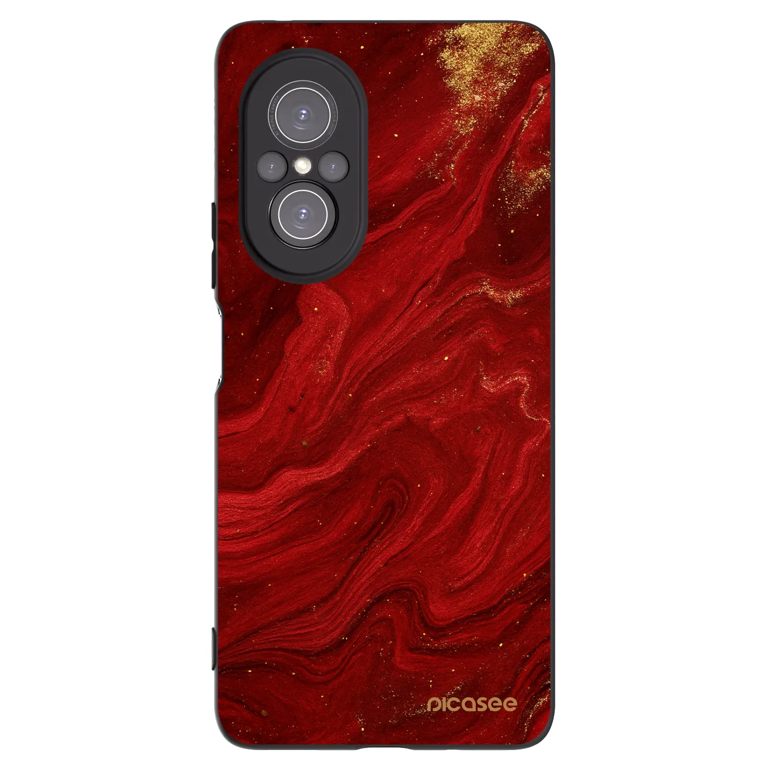 Picasee fekete szilikon tok az alábbi mobiltelefonokra Huawei Nova 9 SE - Red