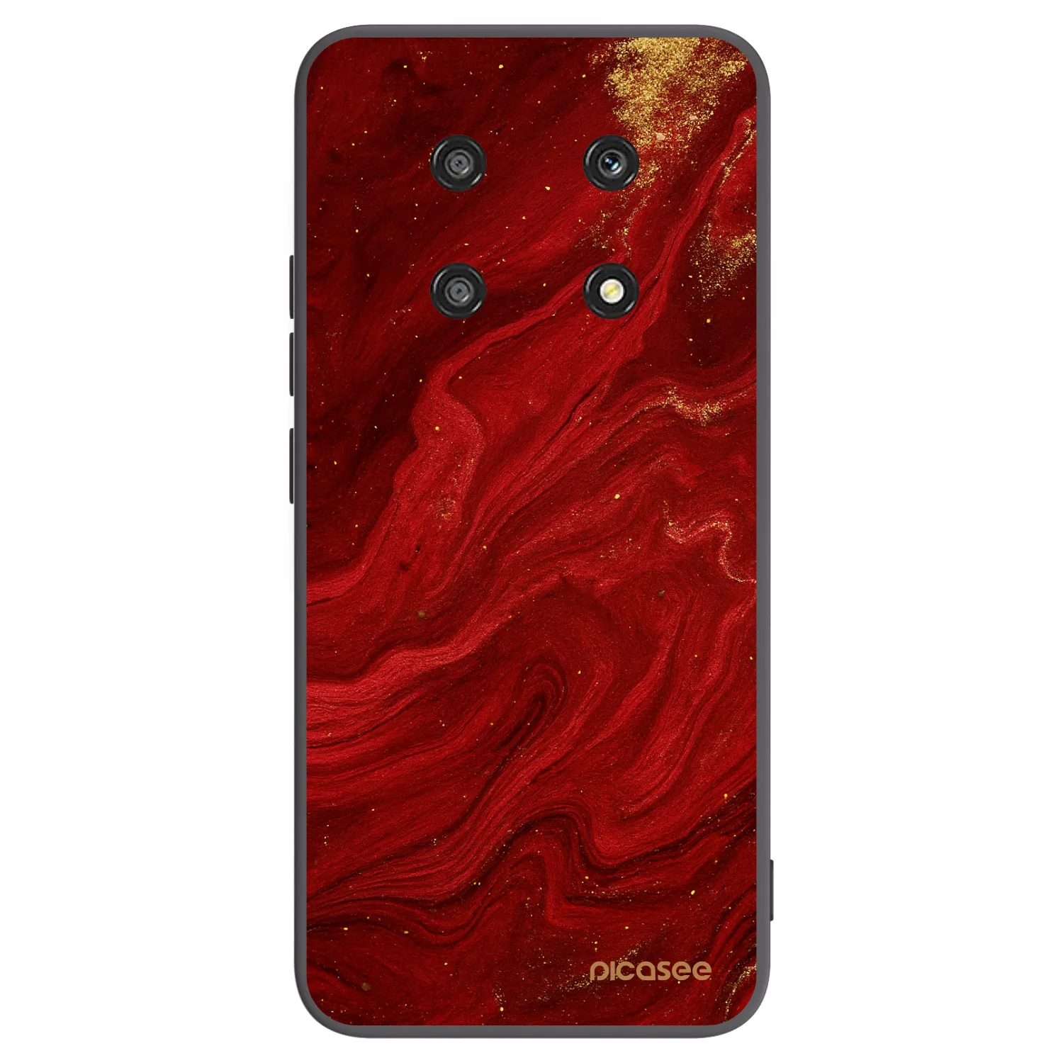 Picasee fekete szilikon tok az alábbi mobiltelefonokra Honor Magic4 Lite 5G - Red