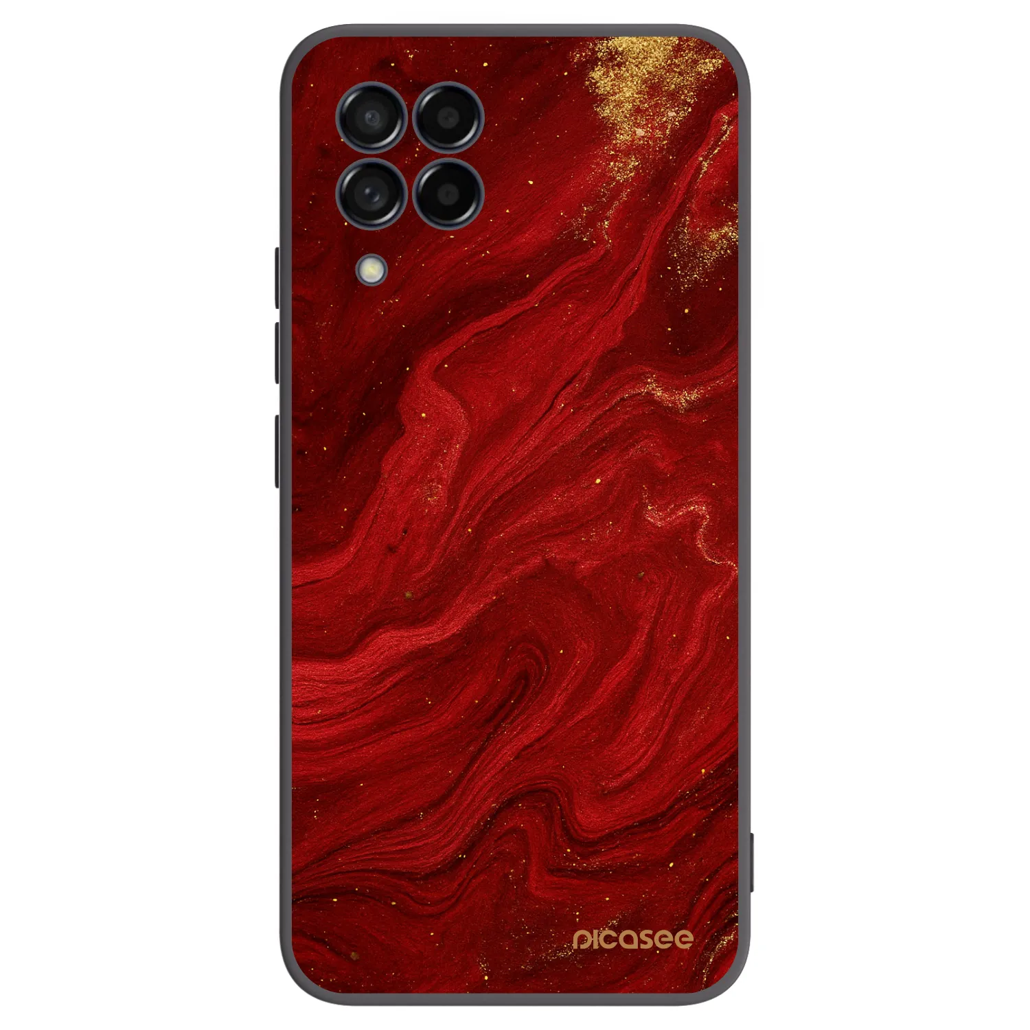 Picasee fekete szilikon tok az alábbi mobiltelefonokra Samsung Galaxy M53 5G - Red