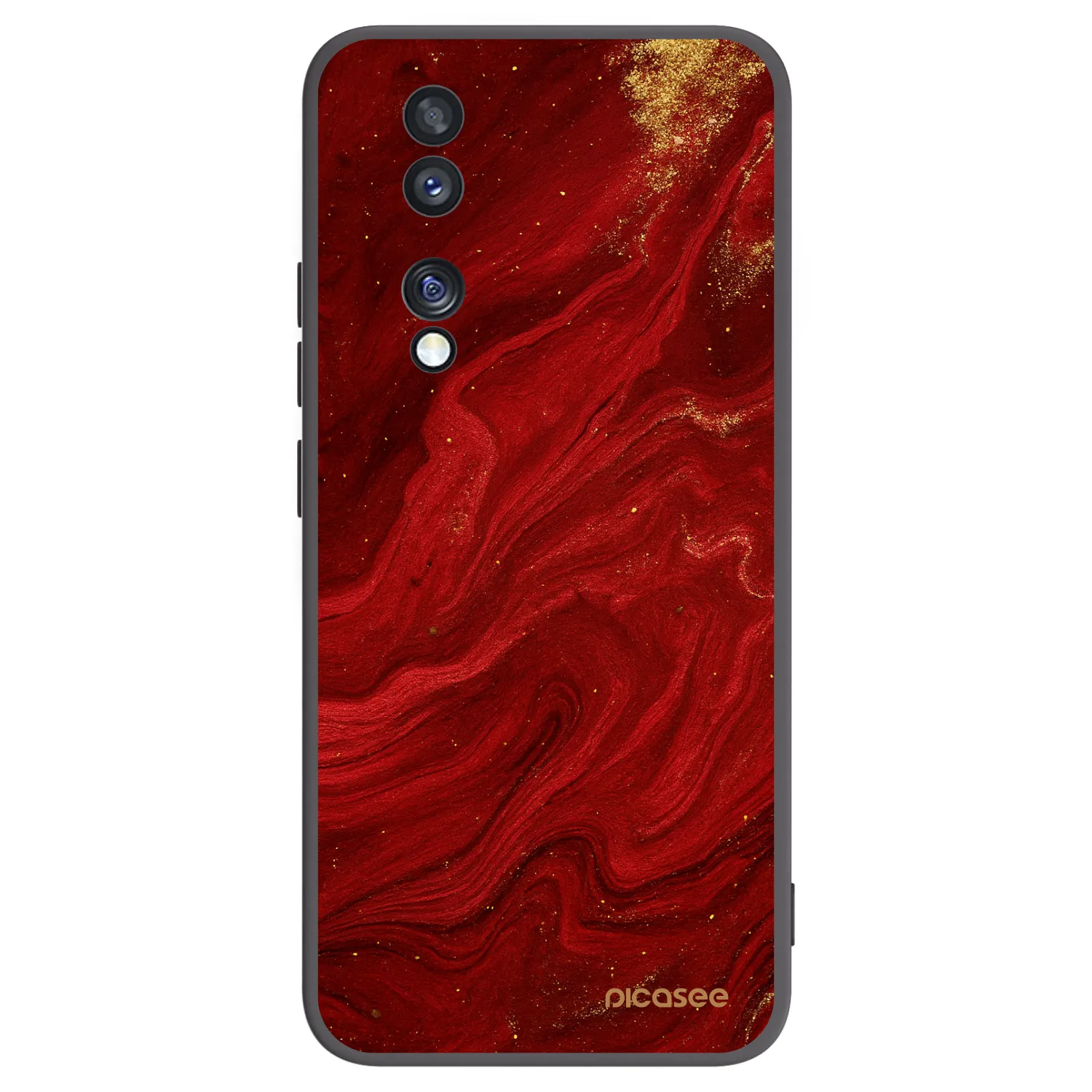 Picasee fekete szilikon tok az alábbi mobiltelefonokra Honor 70 - Red