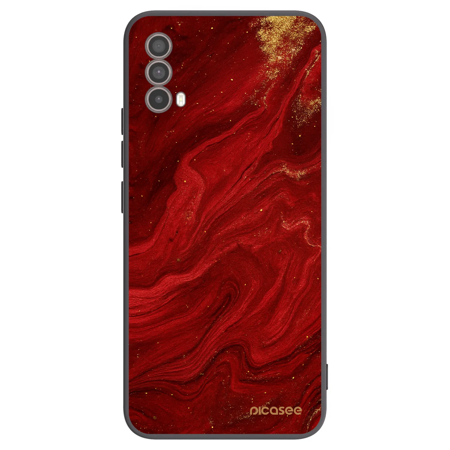 Picasee fekete szilikon tok az alábbi mobiltelefonokra Motorola Moto E40 - Red