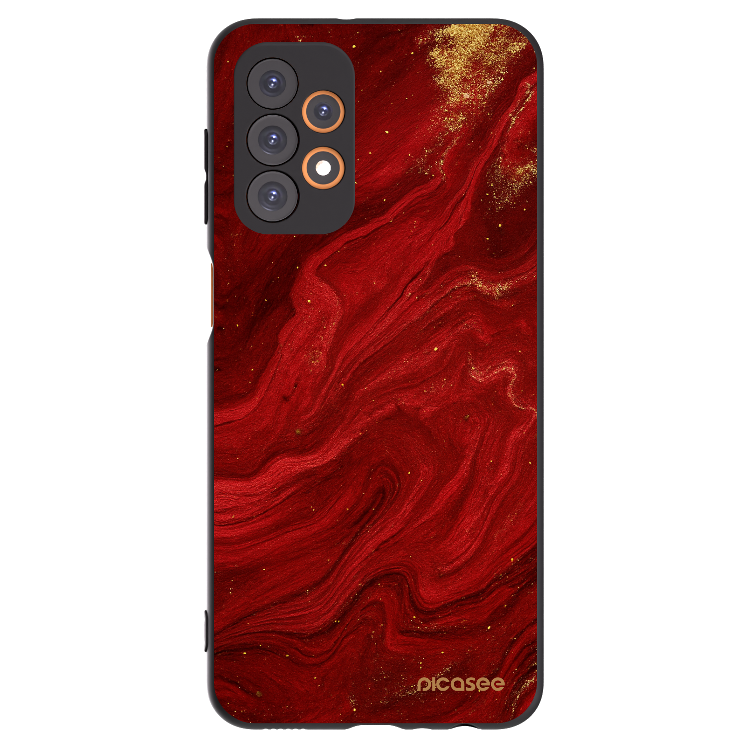Picasee fekete szilikon tok az alábbi mobiltelefonokra Samsung Galaxy A23 A236B 5G - Red