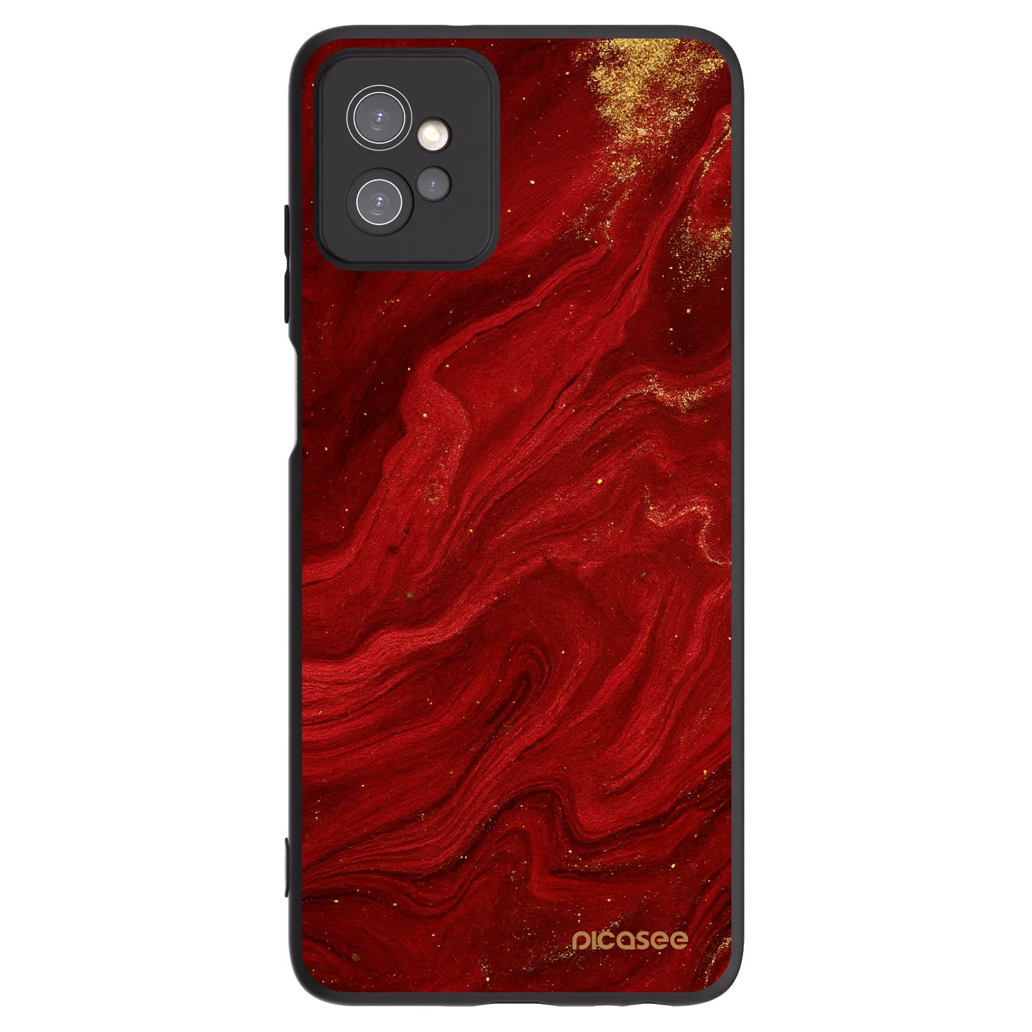 Picasee fekete szilikon tok az alábbi mobiltelefonokra Motorola Moto G32 - Red