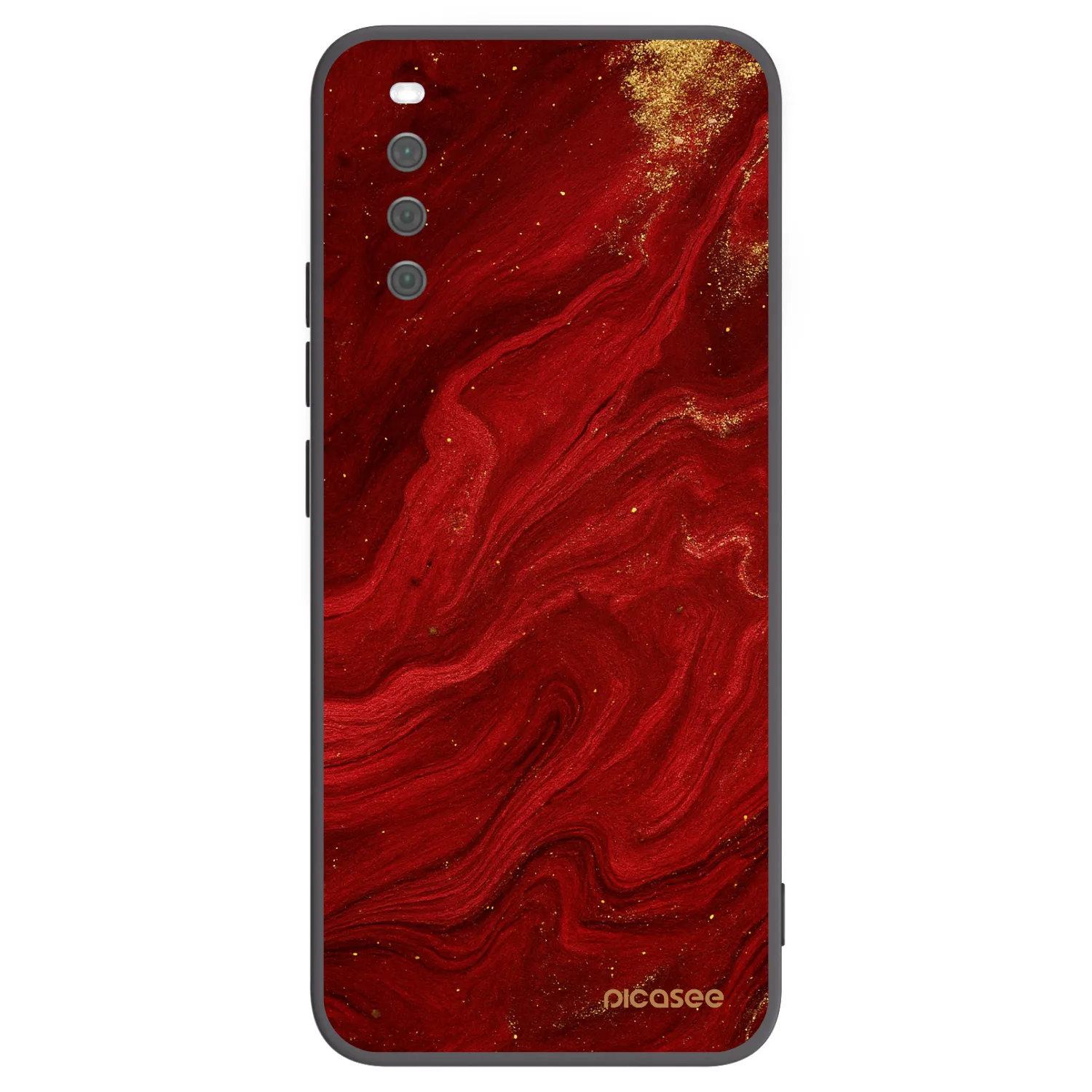 Picasee fekete szilikon tok az alábbi mobiltelefonokra Sony Xperia 10 III - Red