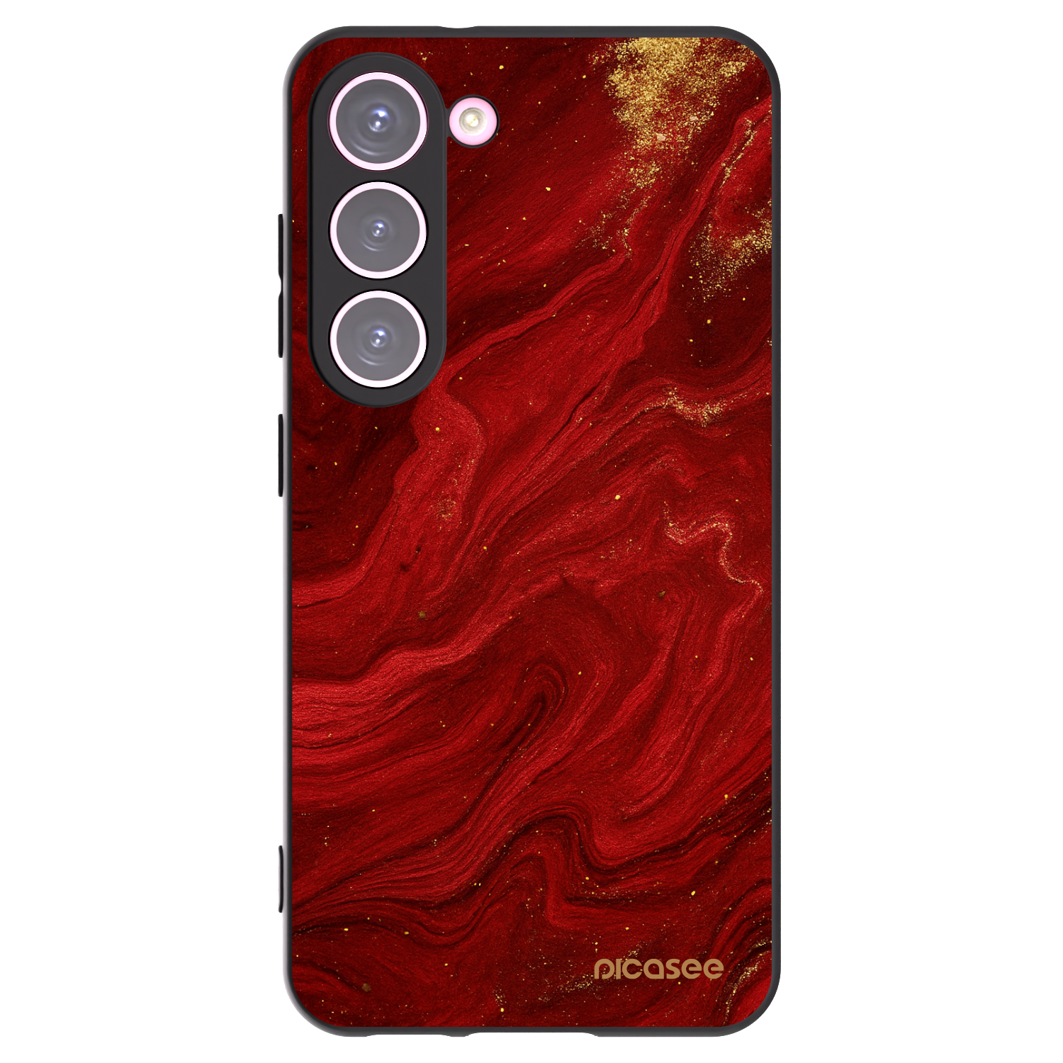 Picasee fekete szilikon tok az alábbi mobiltelefonokra Samsung Galaxy S23 5G - Red