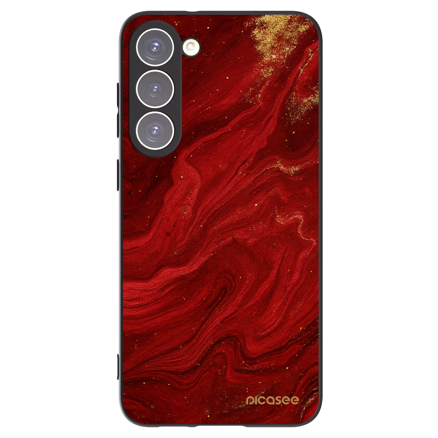 Picasee fekete szilikon tok az alábbi mobiltelefonokra Samsung Galaxy S23+ 5G - Red