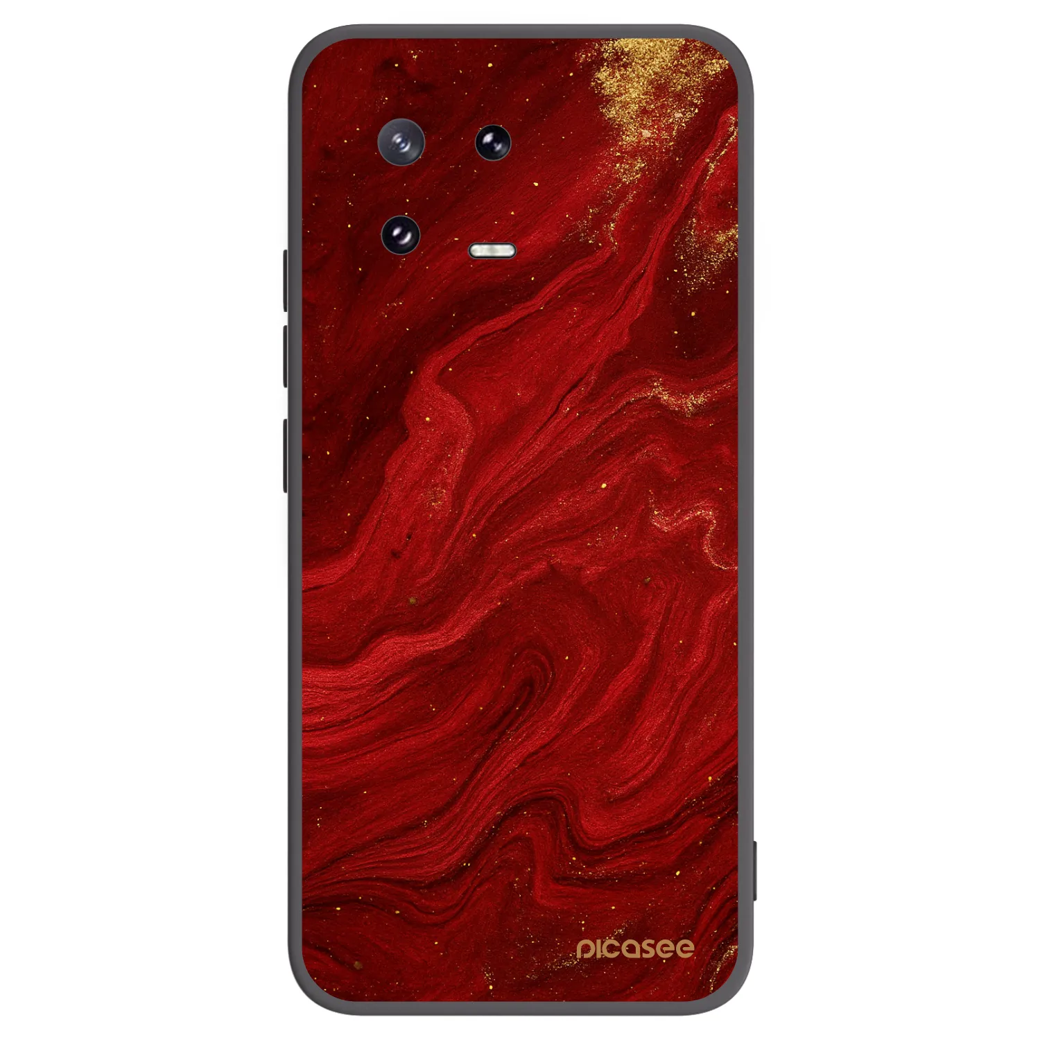 Picasee fekete szilikon tok az alábbi mobiltelefonokra Xiaomi 13 Pro - Red