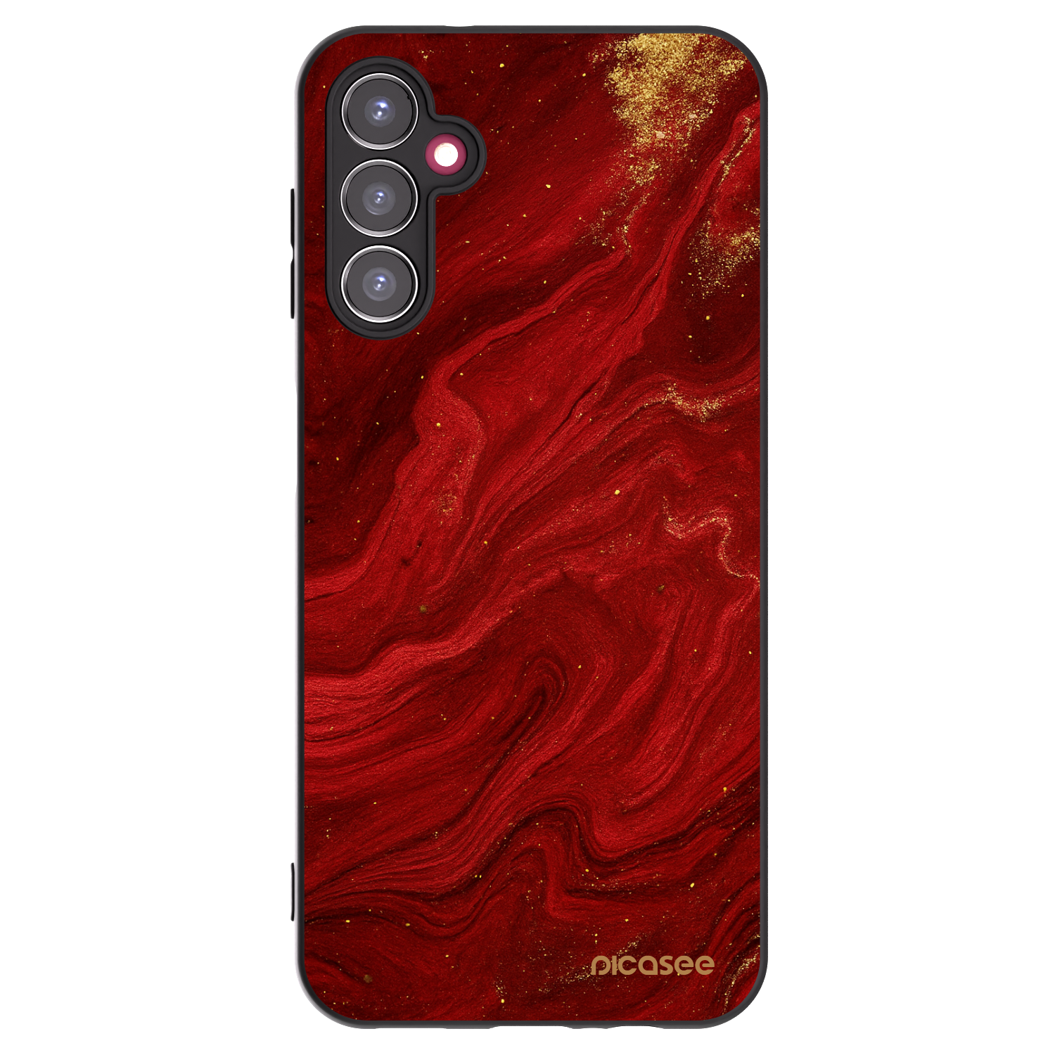 Picasee fekete szilikon tok az alábbi mobiltelefonokra Samsung Galaxy A14 4G A145R - Red