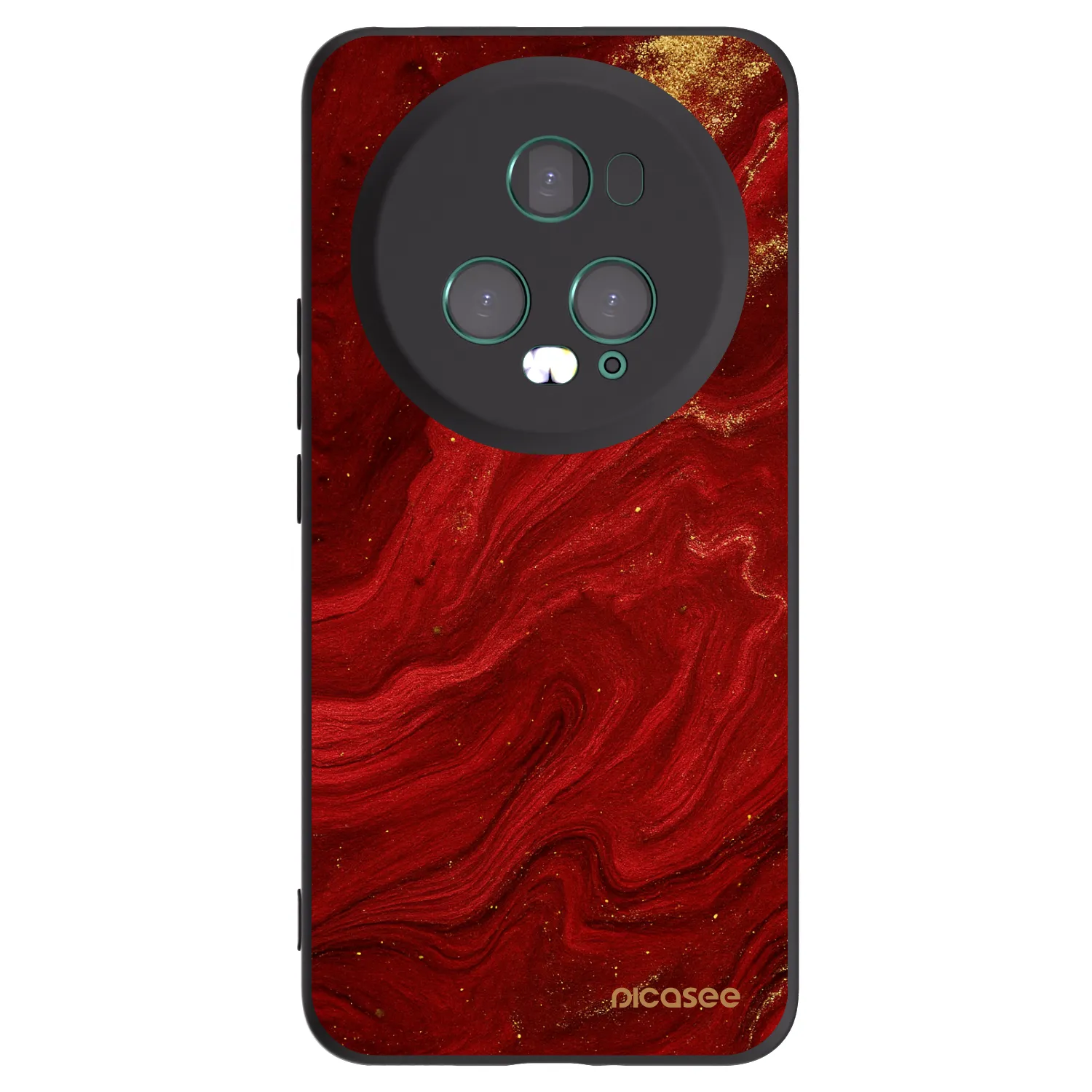 Picasee fekete szilikon tok az alábbi mobiltelefonokra Honor Magic5 Pro - Red