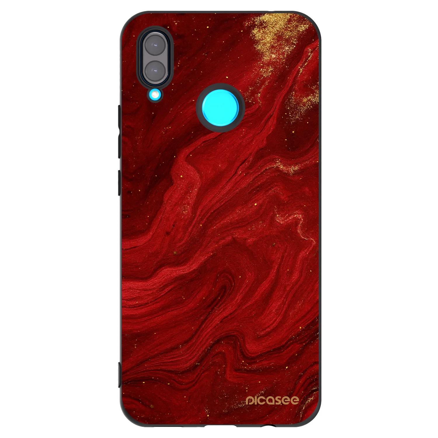 Picasee fekete szilikon tok az alábbi mobiltelefonokra Huawei Nova 3 - Red