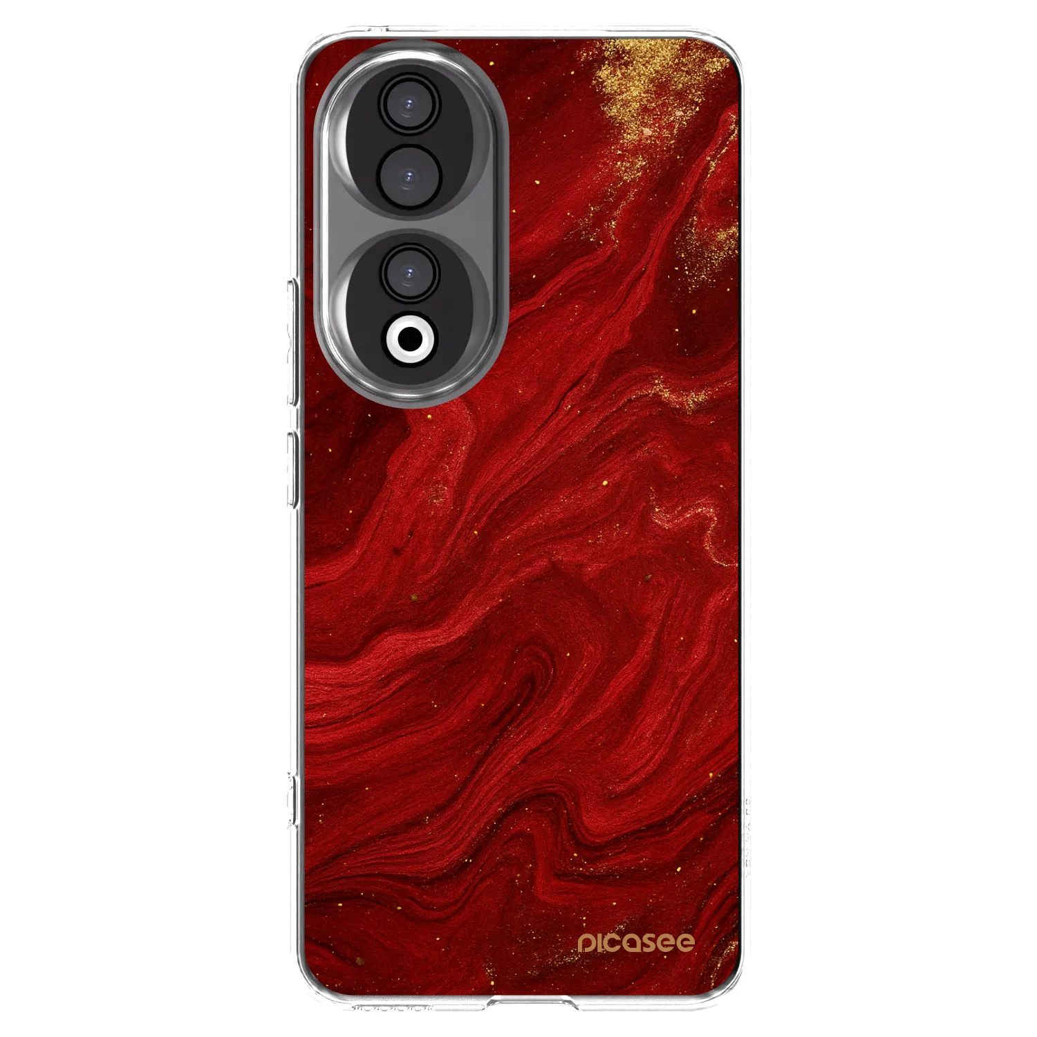 Picasee átlátszó szilikon tok az alábbi mobiltelefonokra Honor 90 5G - Red