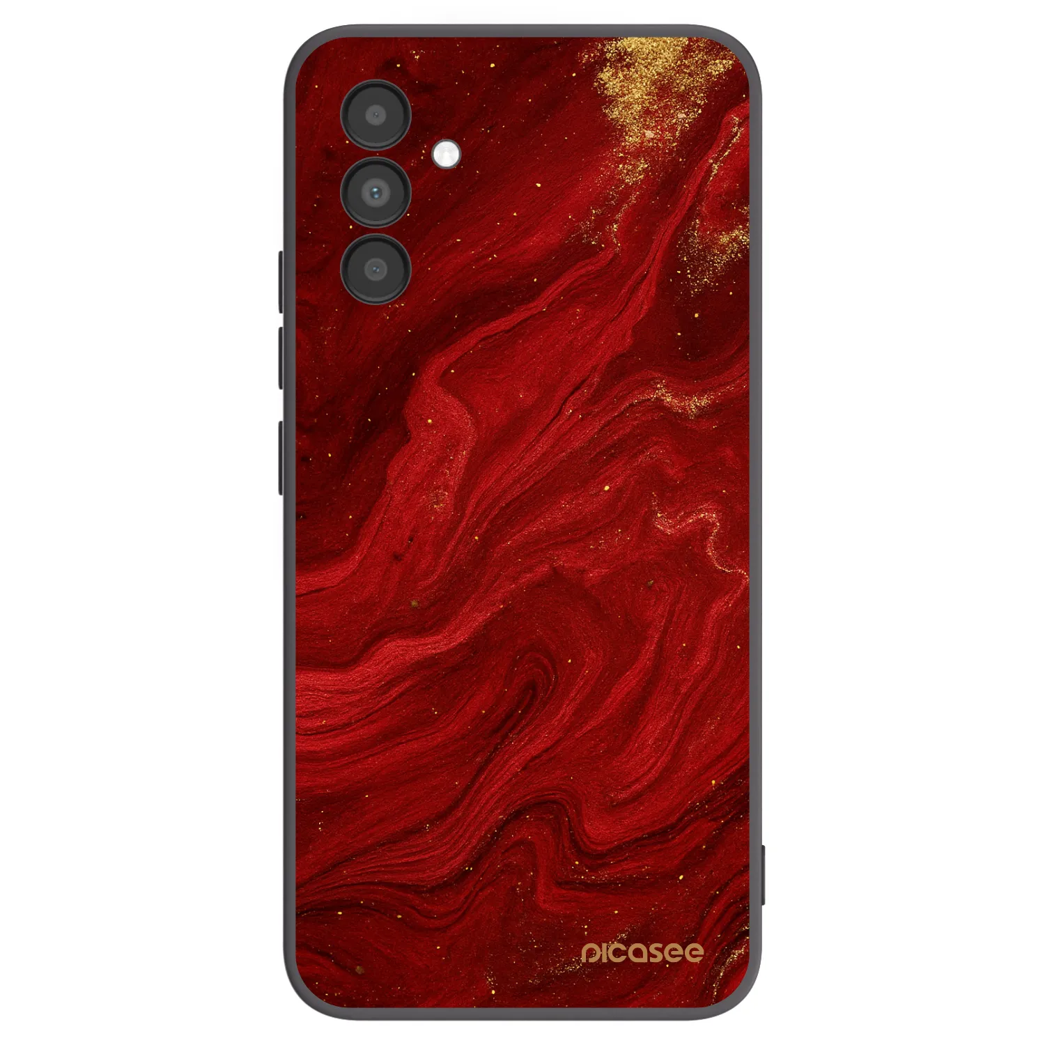 Picasee fekete szilikon tok az alábbi mobiltelefonokra Samsung Galaxy A04s A047F - Red