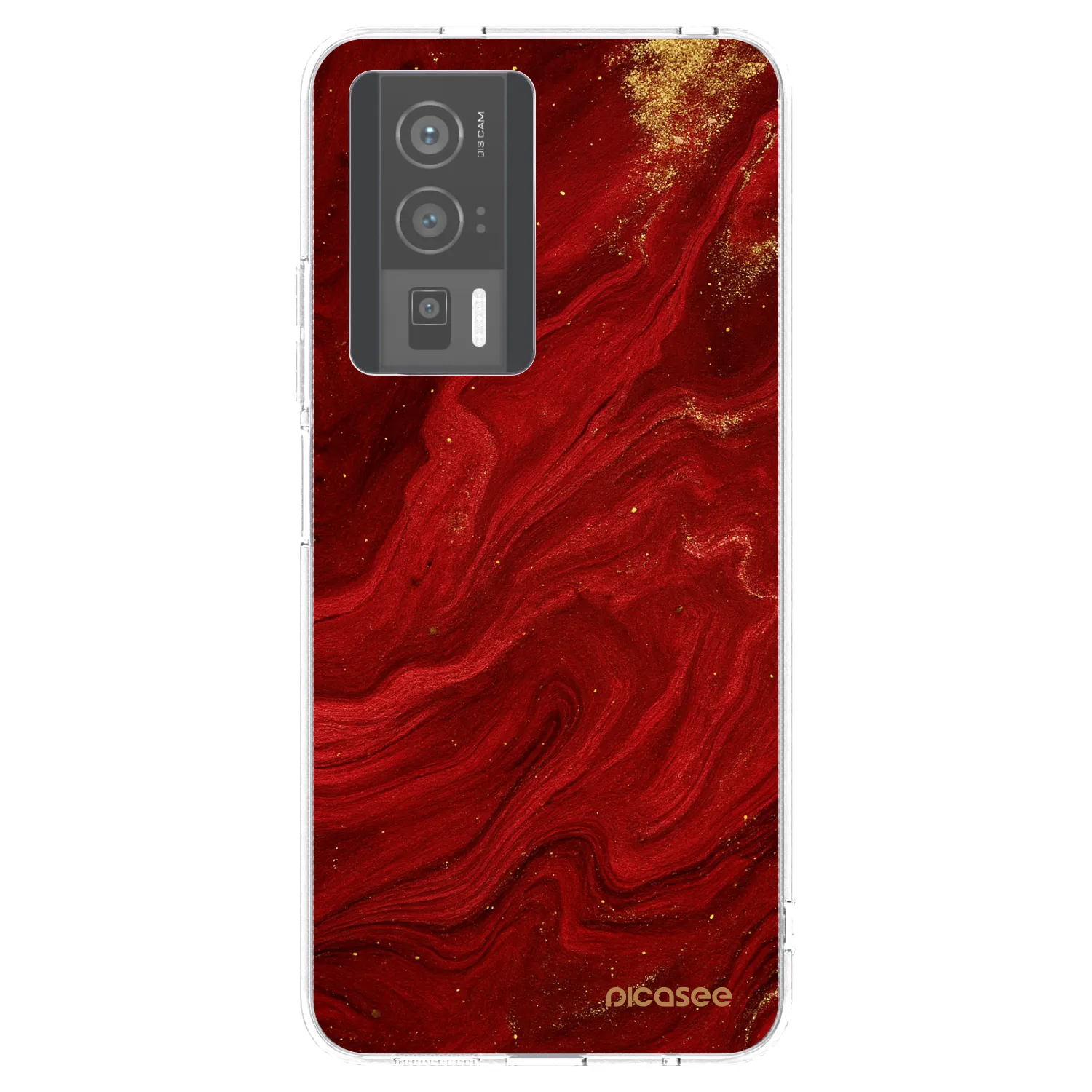 Picasee átlátszó szilikon tok az alábbi mobiltelefonokra Xiaomi Poco F5 Pro 5G - Red