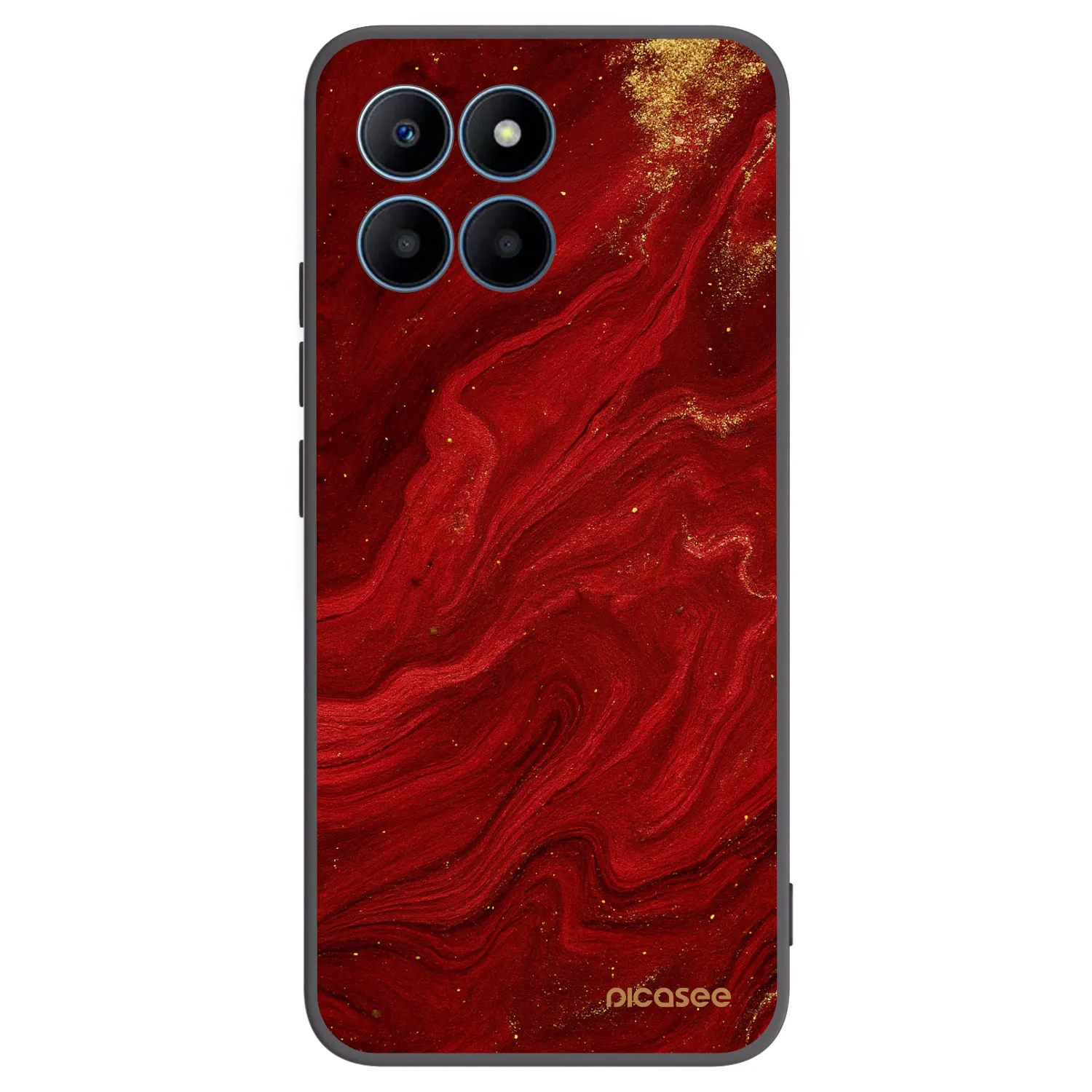 Picasee fekete szilikon tok az alábbi mobiltelefonokra Honor 70 Lite - Red