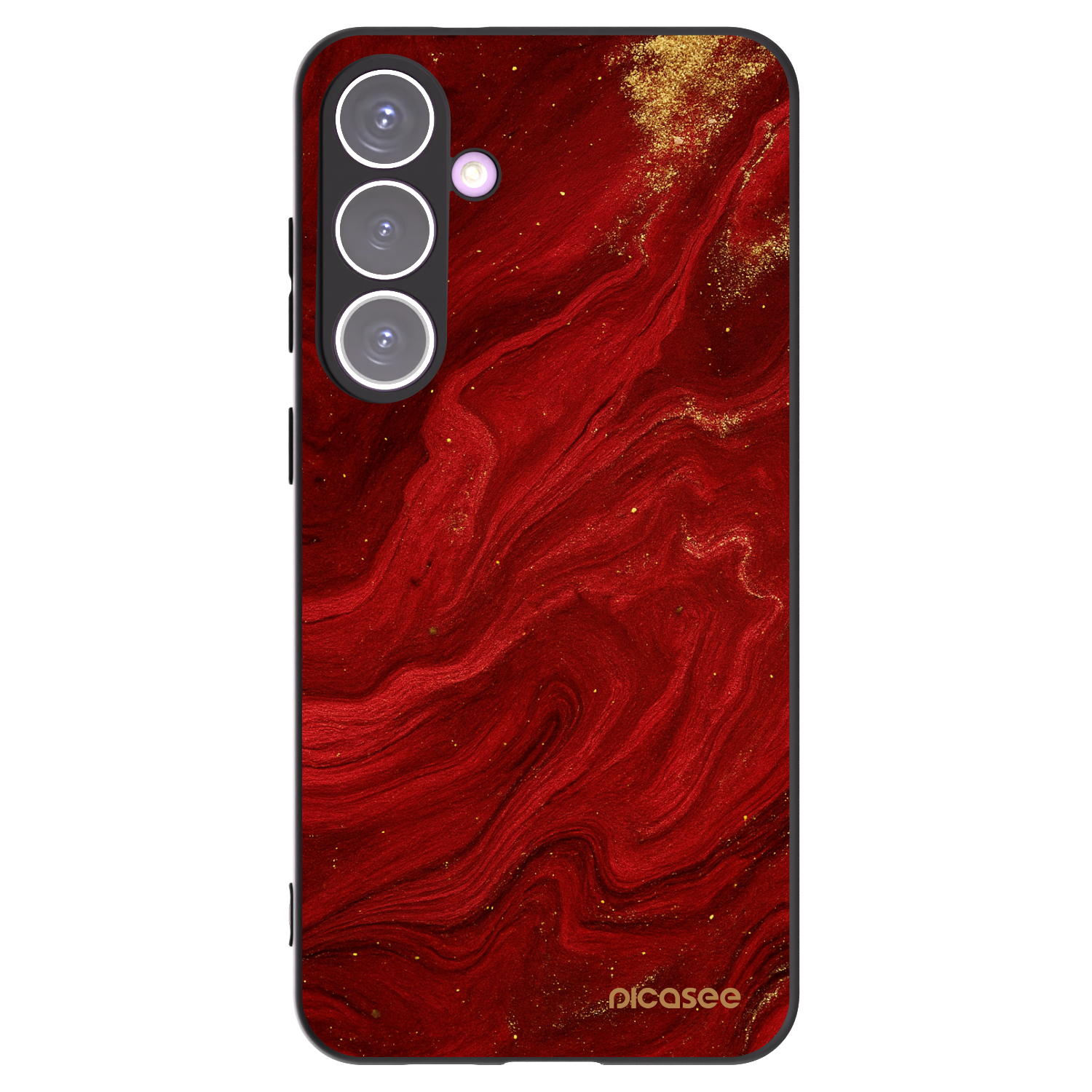 Picasee fekete szilikon tok az alábbi mobiltelefonokra Samsung Galaxy S24+ S926B 5G - Red