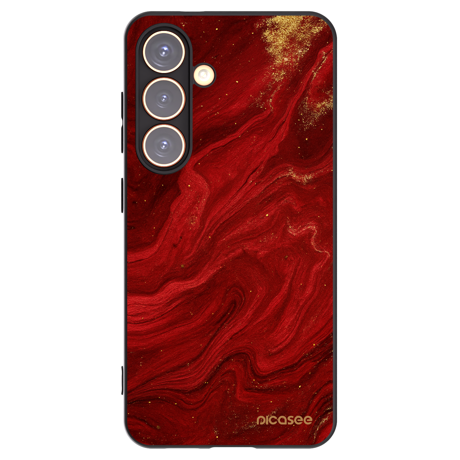 Picasee fekete szilikon tok az alábbi mobiltelefonokra Samsung Galaxy S24 S921B 5G - Red