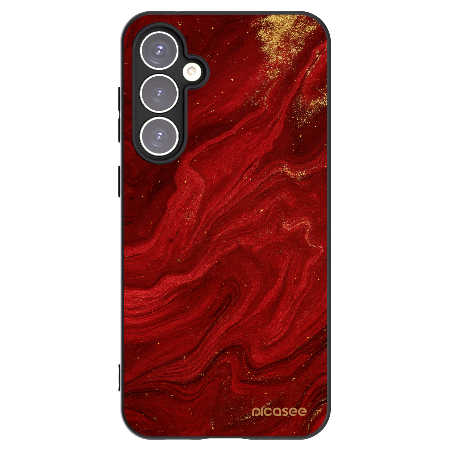 Picasee fekete szilikon tok az alábbi mobiltelefonokra Samsung Galaxy S23 FE S711B - Red