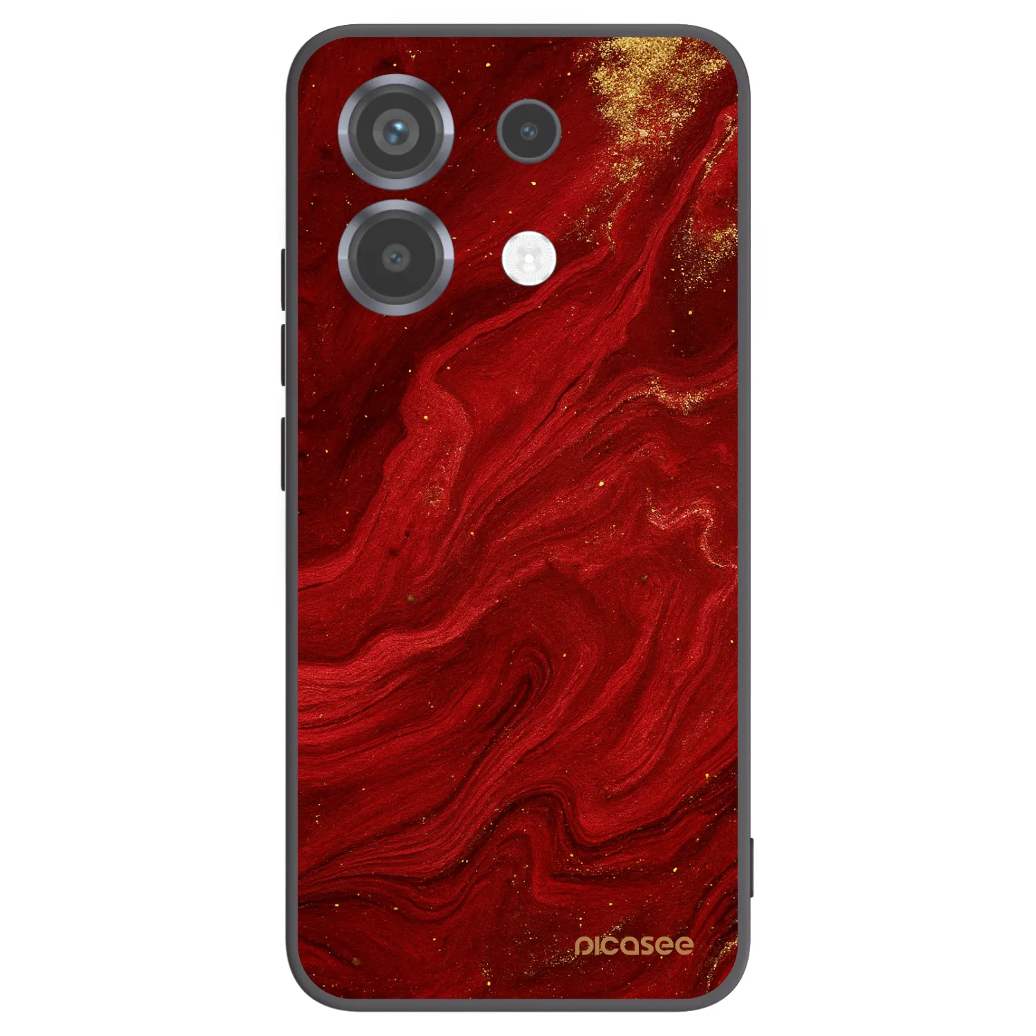 Picasee fekete szilikon tok az alábbi mobiltelefonokra Xiaomi Poco X6 - Red